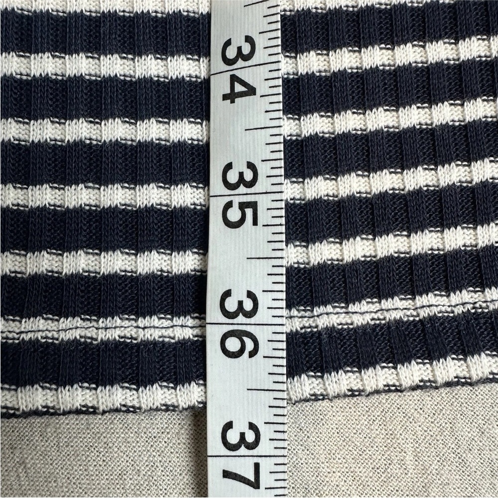 Michael Kors Knit Sweater Dress Navy White Stripe Classic Size L - Picture 11 of 13